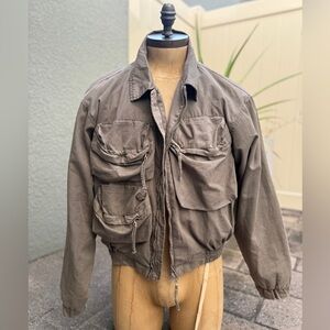 Zara Men's Olive Military Field Jacket